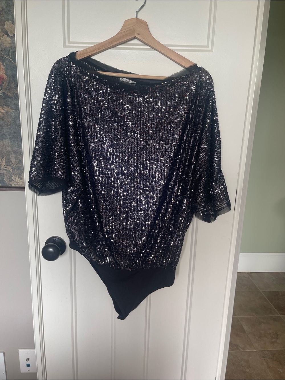 Free People Sequin Bodysuit